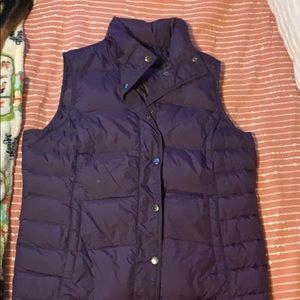 Lands end down purple vest